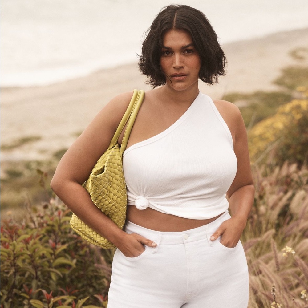 Anthropologie one-shoulder top PLUS SIZE 1X